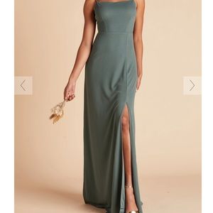 Birdy grey bridesmaid Benny crepe sea glass XS